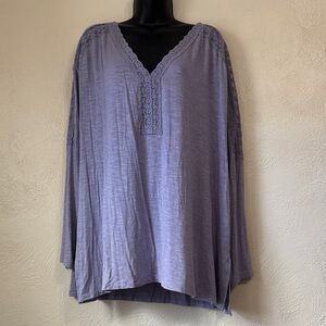 Torrid Lavender Lace Accent Tunic